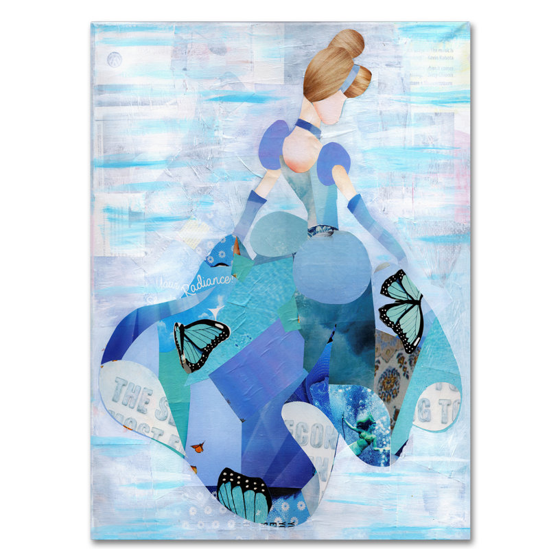 «Kinderdapor», Cendrillon, impression sur toile, H 19 po x l 14 po