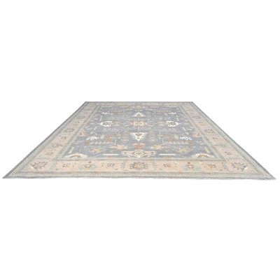 Transitional One-of-a-Kind Rectangle 11'9" X 14'10" Hand Knotted Area Rug