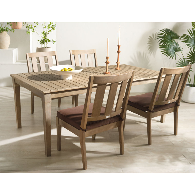 Samya 4 - Person 81.4'' L Outdoor Dining Set