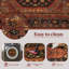 Tapis oriental lavable à poils courts de la collection Oriental Performance, antidérapant et antidérapant-687198348