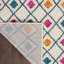 Tapis géométrique ivoire / rose / orange Gillsville-1761456208
