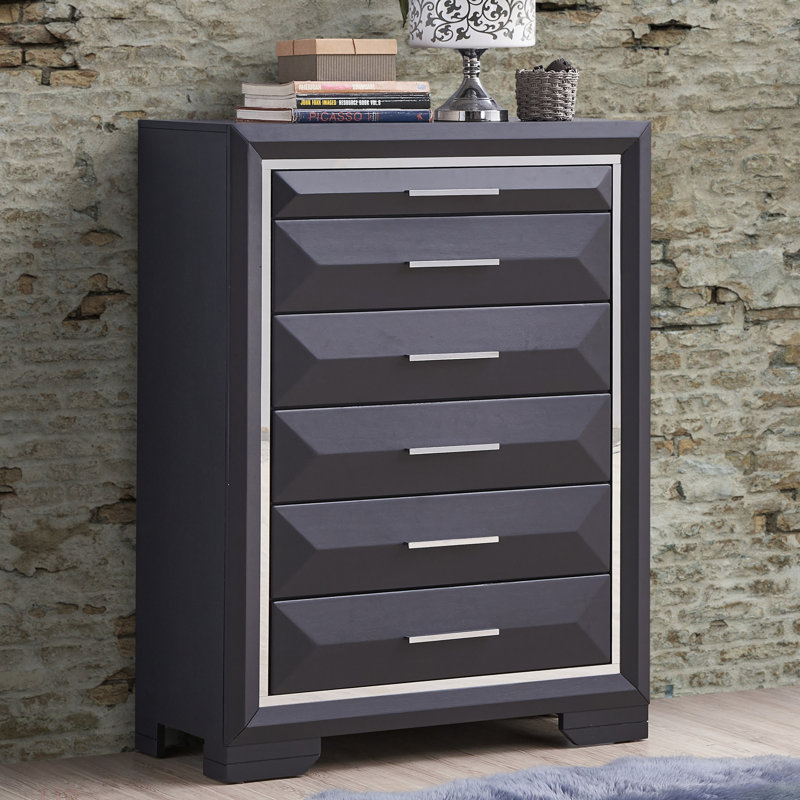 Coffre de rangement G01600-CH, noir
