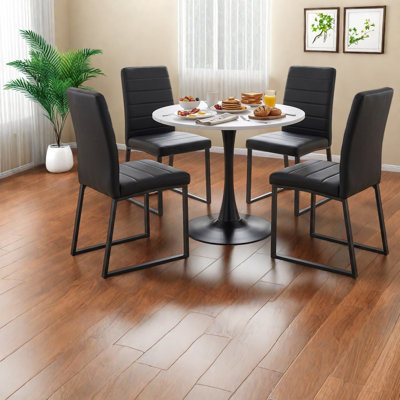 Ensembles de table de salle à manger peu encombrants (doit inclure la table et la chaise), petite cuisine moderne en bois aggloméré