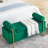 Velvet Bench With Cylindrical Arms And Iron Legs For Home Decoration Style Elegant Hallway Seat Cushioned-726501585