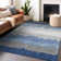 Premium Machine Washable Tweedy Navy Rug