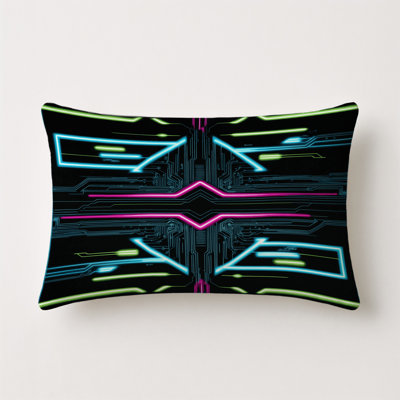 Electric Nova Indoor And Outdoor Throw Pillow