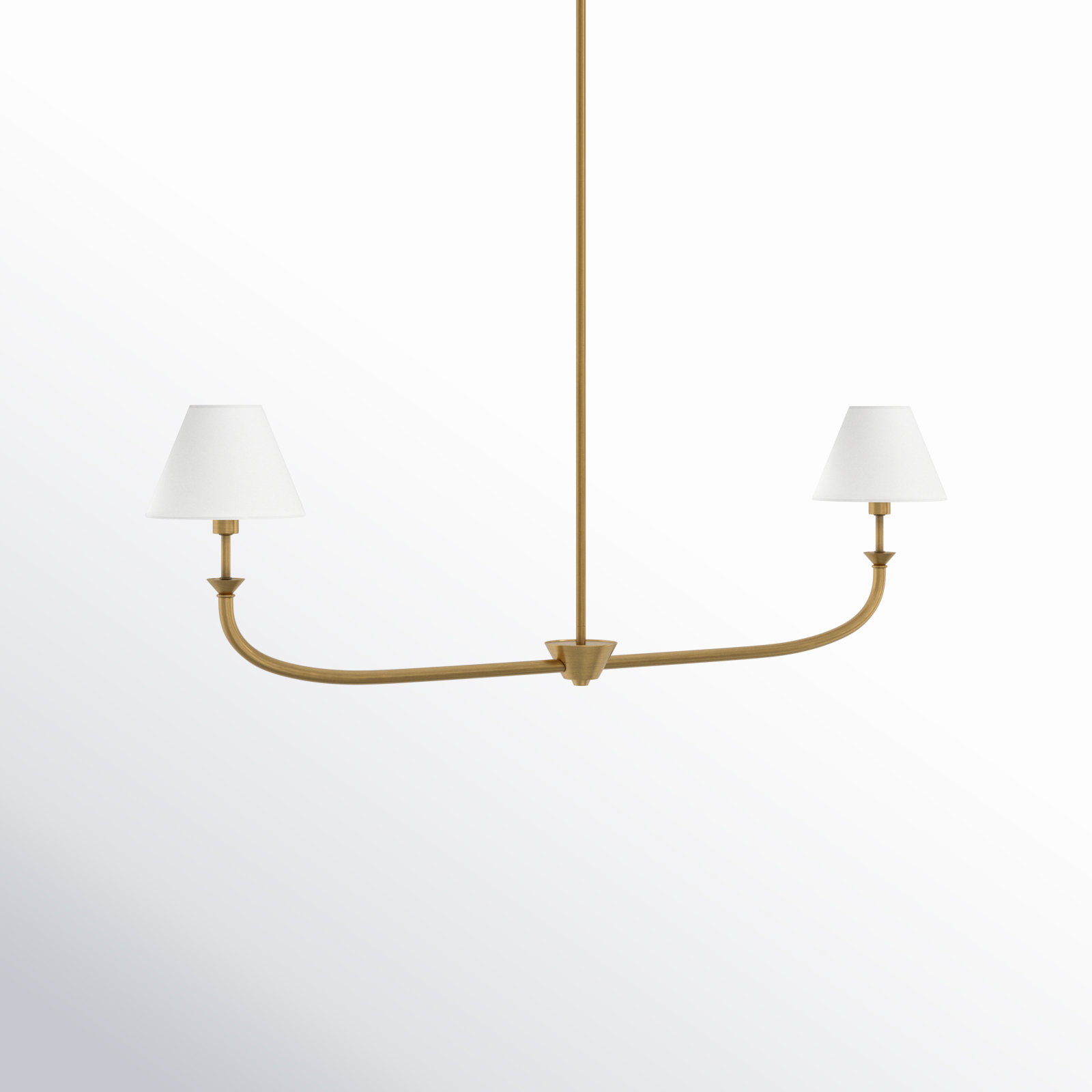 Greta 2-Light Chandelier, Gold
