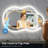 Cloud Shape Bathroom LED Mirror with Frontlit & Backlit, Anti Fog Lighted Vanity Mirror with Stepless Dimmable, ETL Listed, IP54 Waterproof, CRI90+, HD Tempered Glass-1878484474