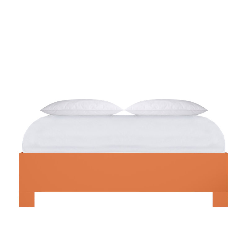 16" Standard Bed Frame, King, Citrus Orange