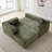 110" Modular Sectional Sofa No Assembly, Compression L-Shape Floor Sectional Couch with Chaise-1966744314