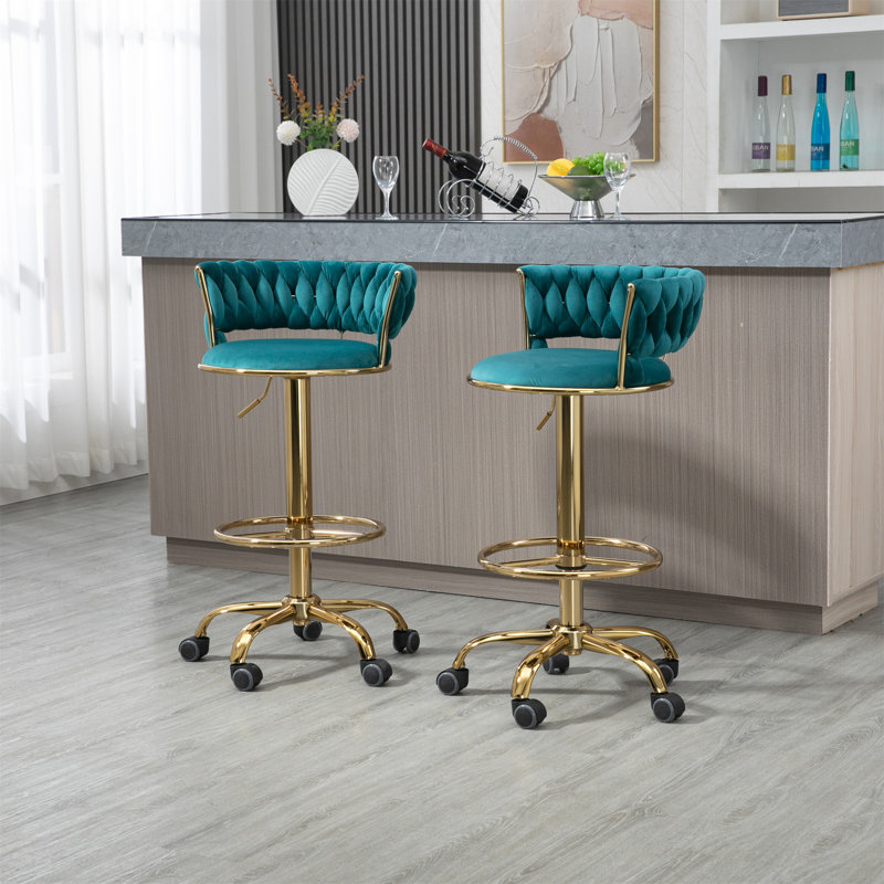 Tabouret Salette, Bleu sarcelle