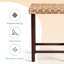 Ensemble de 3 tabourets de bar Seagrass tissés à la main - hauteur réglable de 26,3 po (sans la table)