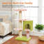 Large Cat Tree For Indoor Cats, 4.1-Inches Thicked Scratching Post With A Spacious Condo, Stability Cat Tower With 2-Layer Baseboard