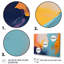 Blue And Orange Paint Expression I - Abstract Painting 4 Piece Wall Art Decor Set-640296674