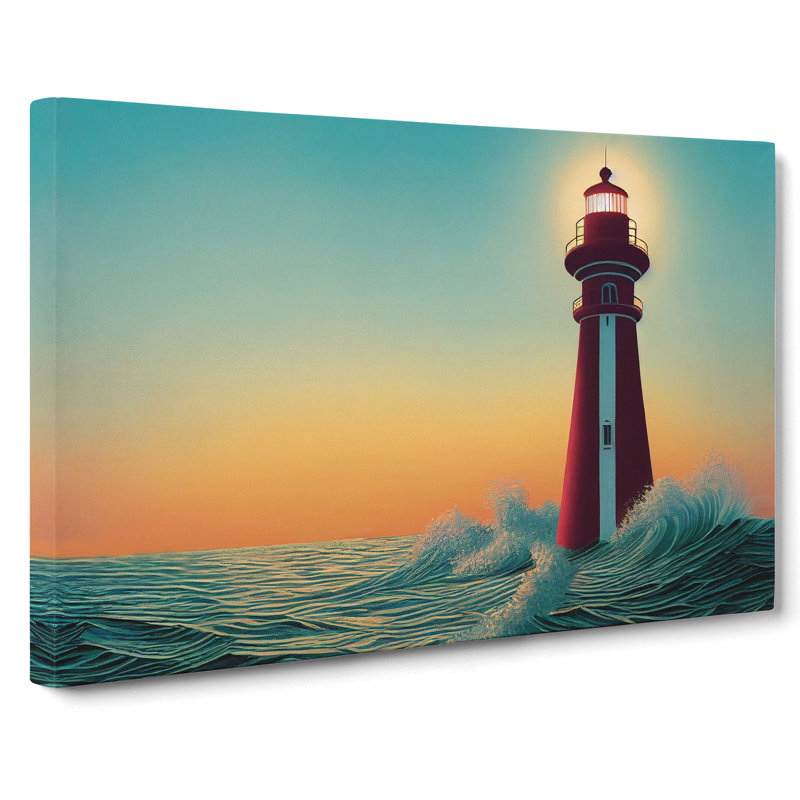Lighthouse Seascape Vol.3 - Wrapped Canvas, 50cm H x 76cm W x 3cm D