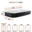 Matelas gonflable H 16 po avec matelas gonflables à pompe intégrée pour le camping, l'intérieur, les invités-214988917-216663167