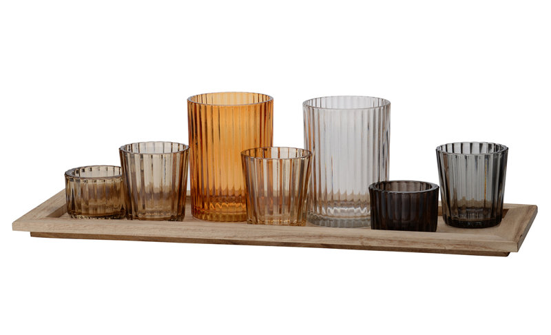 4.33'' H Glass Tabletop Votive Holder