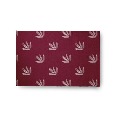 Tapis en chenille à motif de plumes et à motif d'automne CRF888RE6