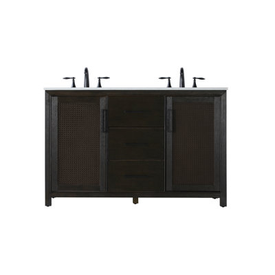 Meuble-lavabo double 54 po
