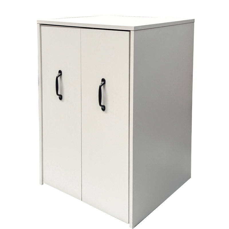 3 Tier Wooden Floor Standing Bookcase,Slide Out Drawer Storage Bookcase File Cabinet,Pull Out Mobile With Door Dustproof File Cabinet,Office Bedroom Living Room Hidden Storage Cabinet With Wheels