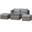 Hayron 4 Seater Rattan Conversation Set
