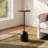 Walt Round Iron Pedestal End Table 
