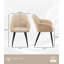 49cm H Upholstered Metal Armchair-218348571
