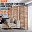 Wood Room Divider, 6 Panel Wood Folding Privacy Screen, 66.9 Inches Tall Indoor Louvered Partition Divider-374431299