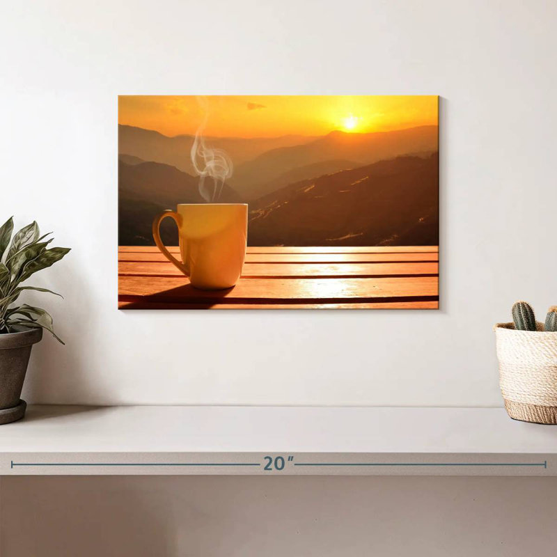 Yarlin Sunset Coffee, 8" H x 12" W