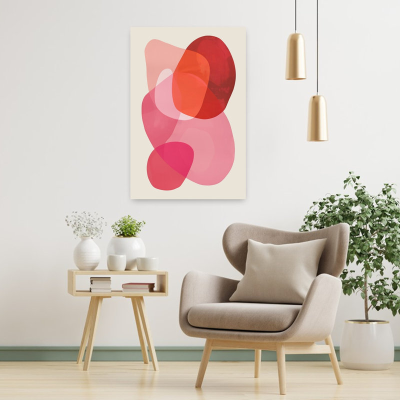Art mural contemporain abstrait abstrait, H 36 po x l 24 po