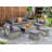 Aleshka 6 - Person Patio Conversation Set with Cushions-900417821-874766491