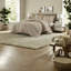 Ensembles de literie surdimensionnés brun clair, chenille de polyester, style sud-ouest pour le confort de la maison