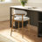 Gefjun Upholstered Counter Stool with Solid Wood Frame