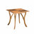 Stylish Outdoor Acacia Wood Square Dining Table With Teak Finish For Patio And Backyard
