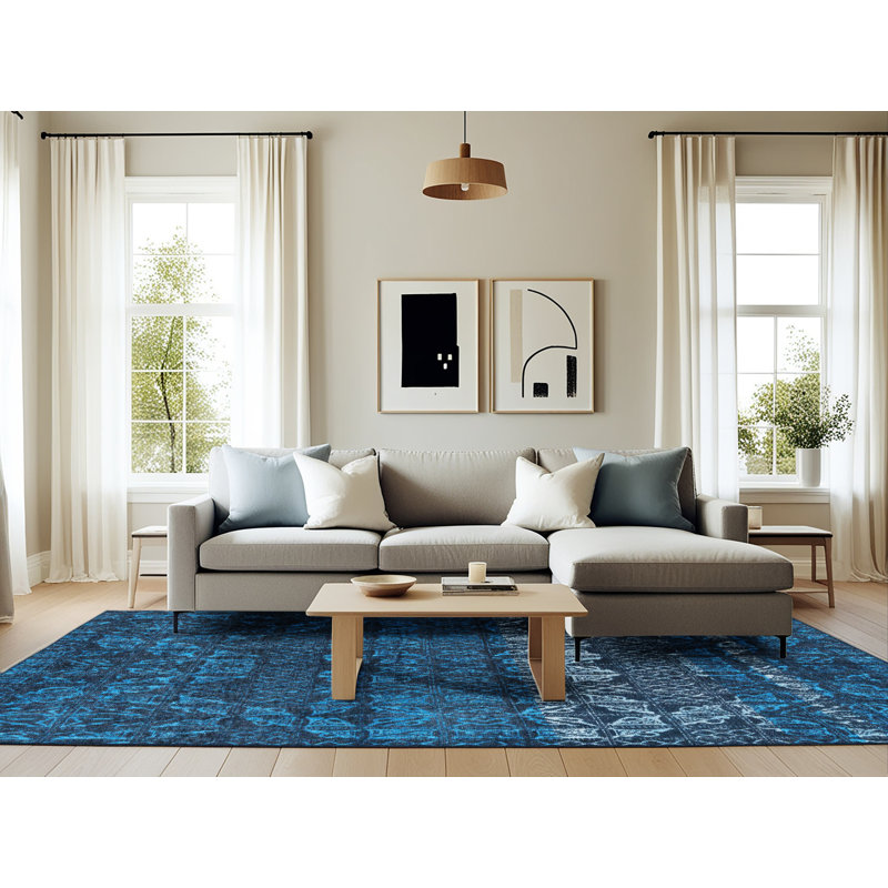 Abstract Indoor Rug, Rectangle 6' x 9'