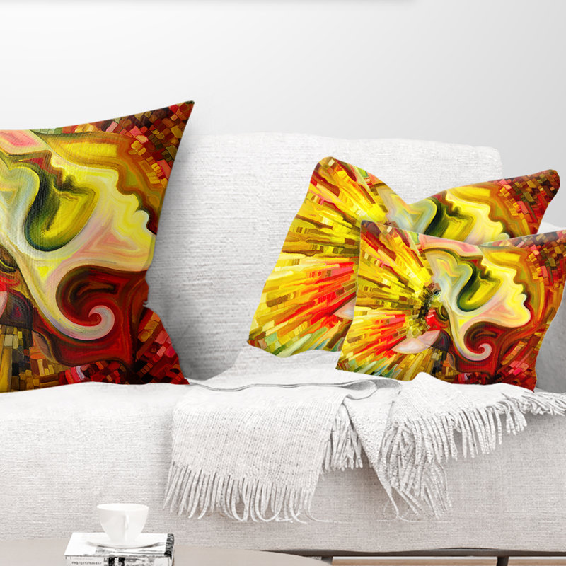 Beyond Inner Paint - Abstract Printed Pillow