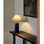 Petite lampe de table moderne en bois massif noir avec abat-jour en polyester pour le salon de la chambre à coucher, ampoule incluse-822501788-822501785
