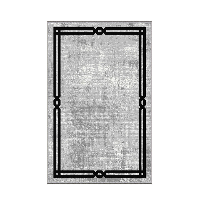 Stylish Hall Carpet (3.3 x 6.6 ft), 100% Polyester, 0.3 in Pile Height | Antibacterial, Non-Slip PVC Felt Dot Underside | Machine Washable, 3D Digital Print, Durable & Easy to Clean | Perfect for Entryway & Living Areas