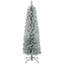 Arbre de Noël artificiel 5 pi avec 263 pointes enneigées, base en métal, arbre de Noël réaliste-1493903476