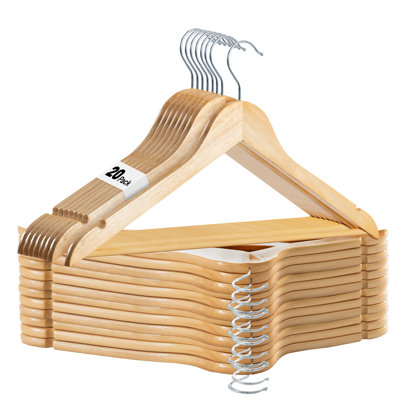 Wooden Non-Slip Standard Hanger for Dress/Shirt/Sweater 