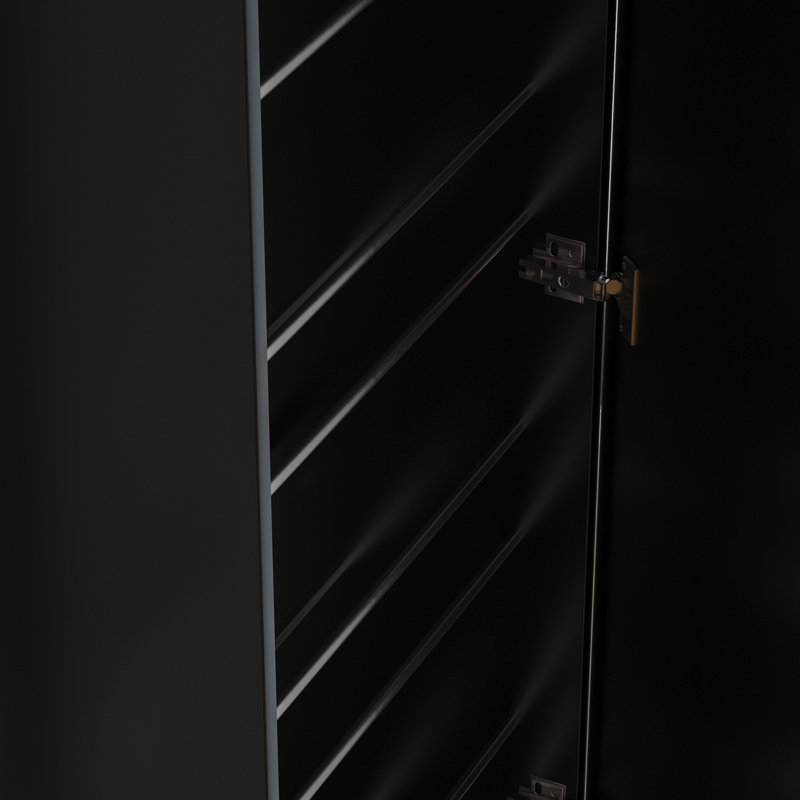 Muskoka 20 Pair Shoe Storage Cabinet, Black