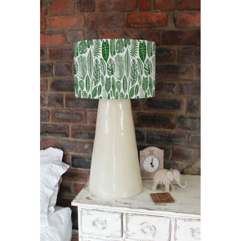 Cotton Drum Lamp Shade ( Uno ), 22cm H x 25cm W x 25cm D