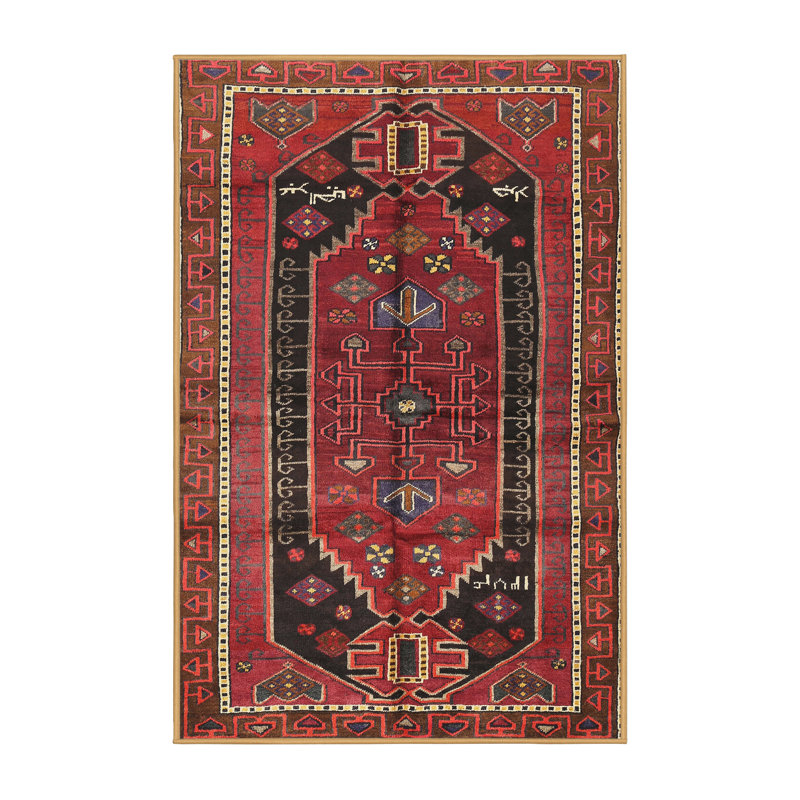 Tapis rouge à motif sud-ouest, Rectangle 5 pi x 7 pi