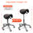 Adjustable Height Ergonomic Lab Stool Saddle Stool with Heavy-duty Wheels