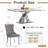 Modern 68.11" Faux Marble Dining Table Set , White Marble Dining Table with Velvet Dining Chairs, Dining Room Table and Chairs Set, Luxury Dining Table Set for Kitchen Dining-975803910-975803929-975803928