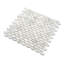 11.2" X 11.6" Straight Edge Marble Mosaic Sheet