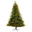 Sapin de Noël vert plume artificielle avec lumières DEL-1754742211