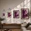 Purple Gestures Abstract - Print-495709430-495709426