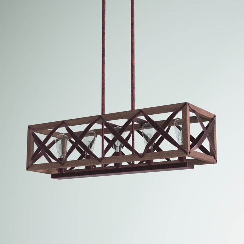 Alexia 5 - Light 33.86"W Dimmable Kitchen Island Chandelier