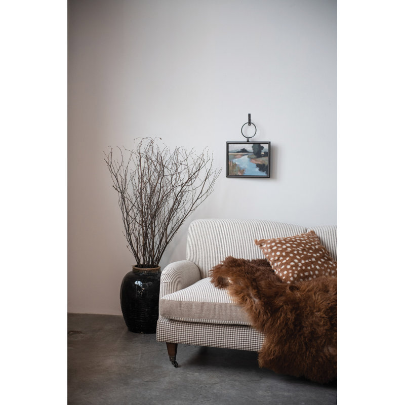 Metal and Wood Framed Multicolor Landscape Canvas Wall Art
